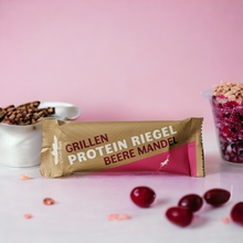Laden Sie das Bild in den Galerie-Viewer, Grillen Protein Riegel Beere Mandel