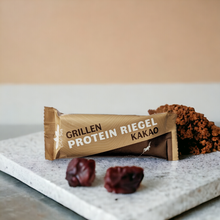 Laden Sie das Bild in den Galerie-Viewer, Grillen Protein Riegel Kakao