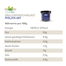 Laden Sie das Bild in den Galerie-Viewer, Grillen Streichwurst Pfälzer Art