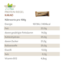 Laden Sie das Bild in den Galerie-Viewer, Grillen Protein Riegel Kakao
