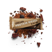 Laden Sie das Bild in den Galerie-Viewer, Grillen Protein Riegel Kakao