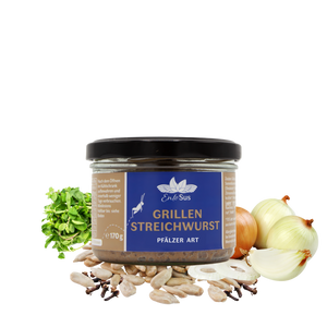 Aufstrich Duo - EntoSus Grillen Streichwurst Pfälzer Art & NimaVert Tapenade