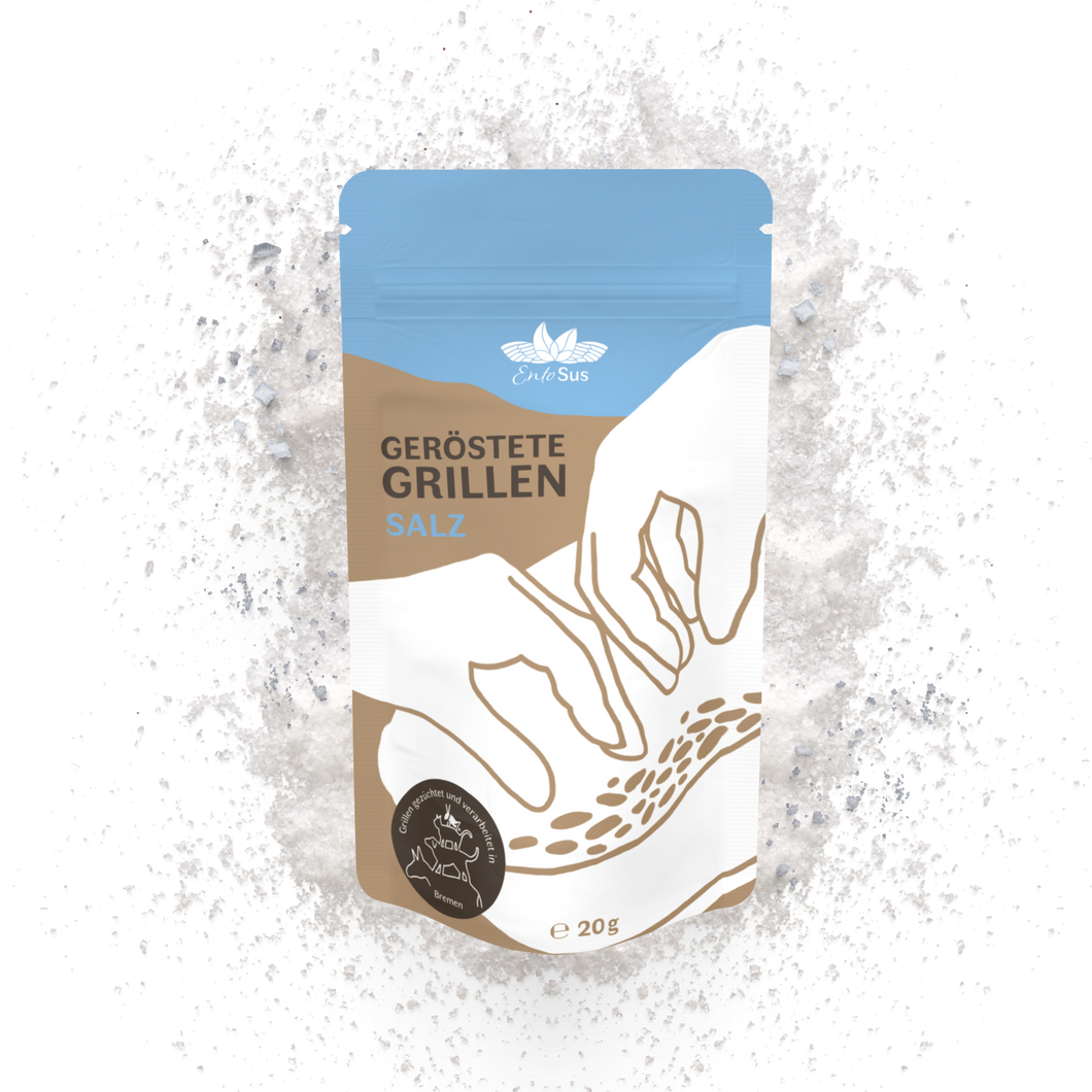 Knusprig geröstete Grillen 