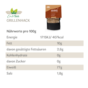 Grillenhack | Texturiertes Grillenprotein| Hackfleischersatz aus Grillen 70g (ergibt ca. 300g)