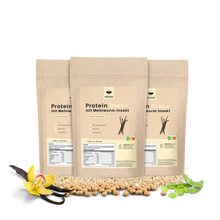 Laden Sie das Bild in den Galerie-Viewer, Mybugbar - Protein Shake in 4 Sorten - Erdbeer, Vanilla, Kakao und Banane
