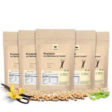 Laden Sie das Bild in den Galerie-Viewer, Mybugbar - Protein Shake in 4 Sorten - Erdbeer, Vanilla, Kakao und Banane
