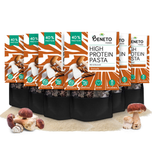 Laden Sie das Bild in den Galerie-Viewer, High Protein Pasta - Sorten: Natur, Tomate und Steinpilz
